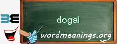 WordMeaning blackboard for dogal
